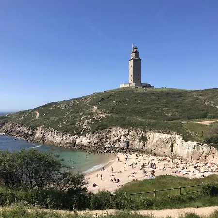 Parking, Vistas Al Mar Y Tres Apartman A Coruña